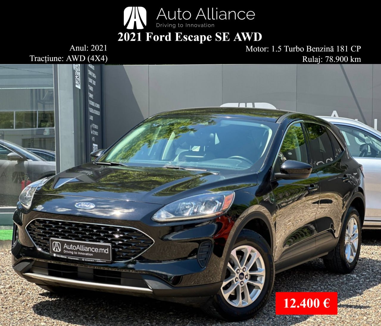 2021 Ford Escape SE AWD 1.5 Turbo Benzină